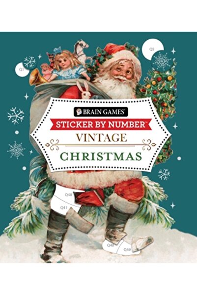 Pubn Intl Jocuri Creiere - Autocolant după Număr - Vintage: Crăciun