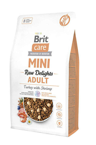 Brit Care Mini Raw Delights Karidesli ve Hindili Tahılsız Küçük Irk Yetişkin ...