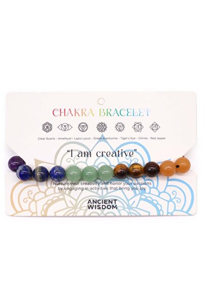 AW Gifts Chakra bracelet with 21 stones