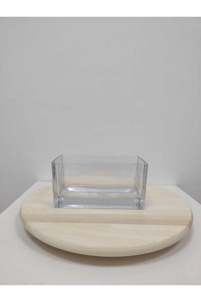 Generic RECTANGULAR GLASS VASE