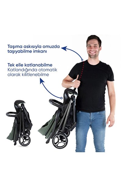 Kraft Viva I-Size Travel Sistem Bebek Arabası Black 1*1