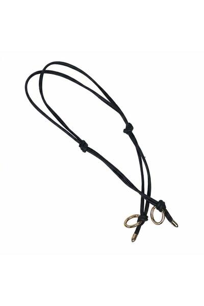 Ritzz حامل أدوات طب الأسنان بطول 80 سم مع إكسسوارات ذهبية - أسود