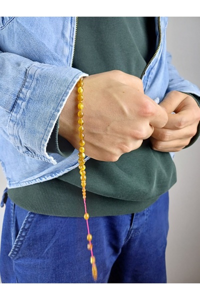 SEVER DOĞAL TAŞ Muhammed Tacir Usta İşçilik & İmzalı Tesbih