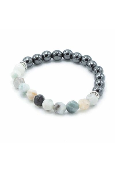 AW Gifts Chain bracelet with Stone-Embellished - Mountain jade