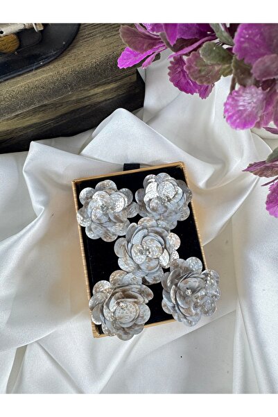 jasmina store Payet detaylı çiçek aksesuar (5 adet)