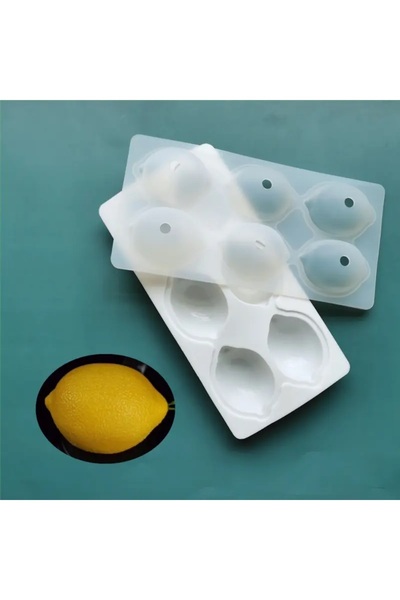 moontime alaçatı 3D Limon Şekli Meyve Silikon Kek Kalıbı, Pastane Pişirme Ara...