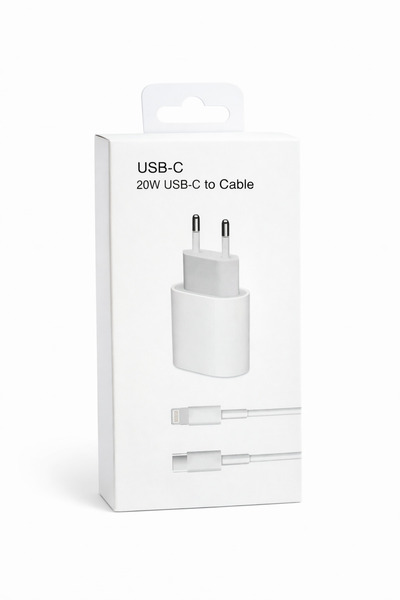 OEM Fast Charging 20W Charger + Lightning Cable compatible with iPhone