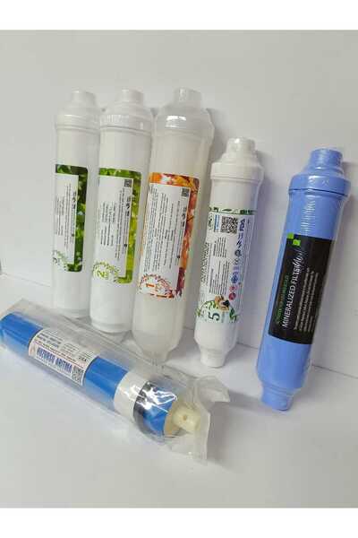 ECO PANDAWATER Tüm Kapalı Kasalar Için 5 Aşamalı Inline Filtre Seti +mavi min...