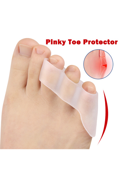 Choice6 Transparent-4Pcs Pexmen 2/4Pcs Pinky Toe Separator and Protectors Gel...