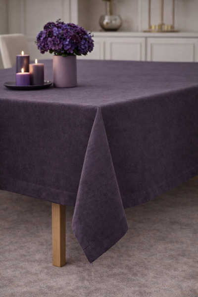 Elen's KADİFE D ذو ملمس بارز Dertsiz M مفرش طاولة اقتصادي أنيق للمطبخ وغرفة ا...