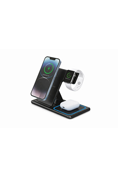 OEM YOU RZ Z24 3-in-1 Wireless Charging Station, 15W Fast Charging, Quick Cha...