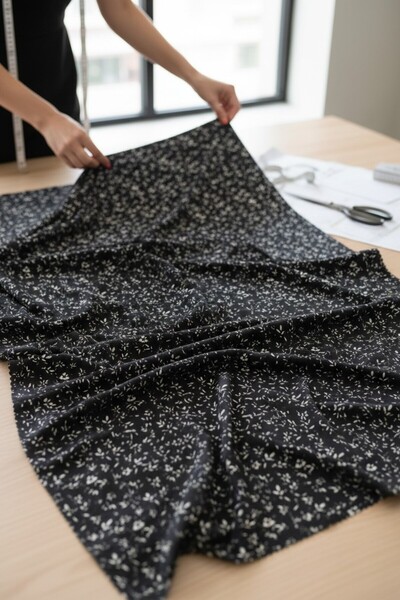 Akbaşlar Viscose Maroken Crepe Woven Fabric |   1 Meter |   Width: 140cm