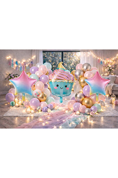 Joyane مجموعة بالونات الآيس كريم المتغيرة الألوان 37 قطعة - حفلة عيد ميلاد من...