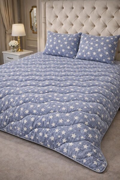 VALİOSA VALİDEZ Love Patterned Quilted Multi-Purpose Bedspread Double Modern ...