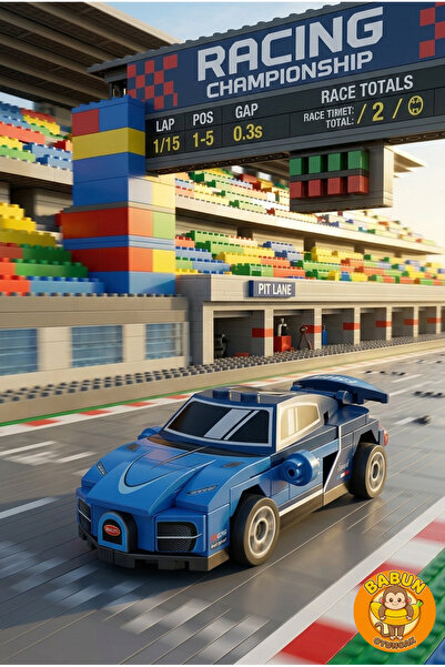 SPEED Bricks Mini Lego Araba Yapı Blok Seti - Çek-Bırak Spor Araba Yapım Seti...