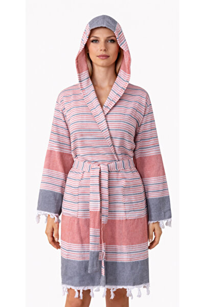 EMİLLİE Hanzade Peştemal Unisex Bathrobe 100% Cotton