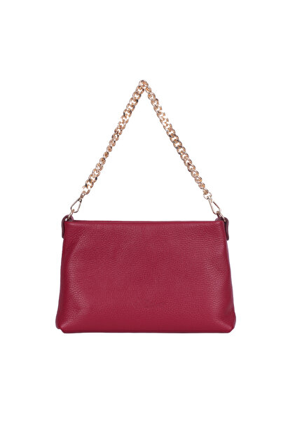 ZEVO Women's Leather Bag Red Burgundy Loreta