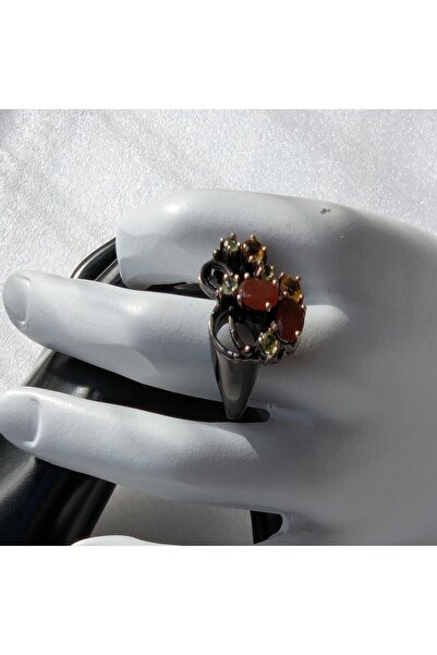 OEM silver ring - carnelian