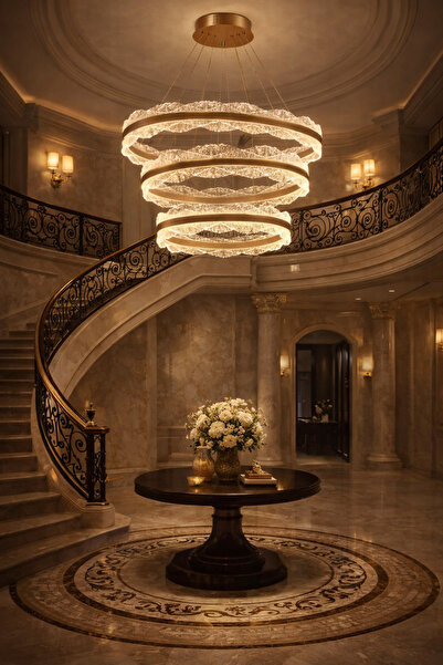 HU.STORE Chandelier of shell rings