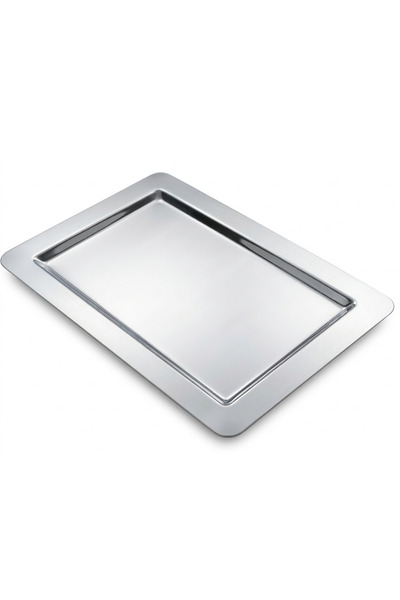 Arsel Meltem Sade Handleless Tea Presentation Serving Tray 23X37 Premium 304 ...
