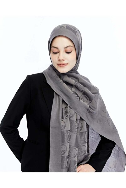 Valentino Orlandi Σάλι Αλία - Νέο σχέδιο Damask - Γκρι