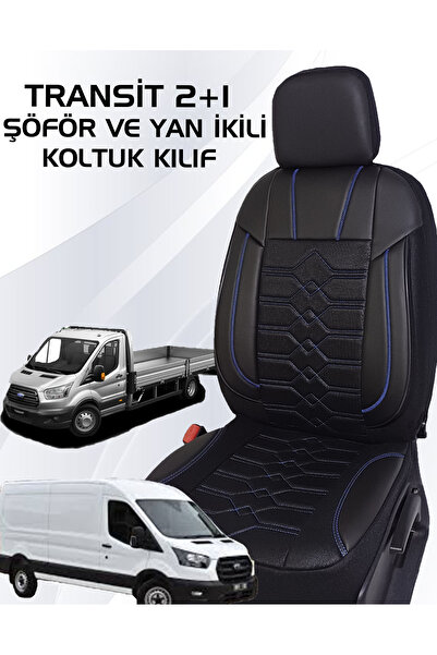 NİSATEKSTİL Araca Özel Ford Transit 2014-2025 Model Uyumlu 2+1 Ön Koltuk Kılıf