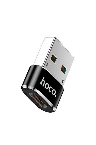 Hoco Adaptor OTG USB 3.0 UA6, USB-C la USB-A, Negru