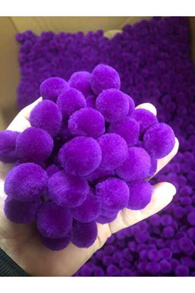 Pufypompom 2 cm Peluş Ponpon 1000 Adet (Paket) – El Sanatları, Okul ve Hobi Ç...