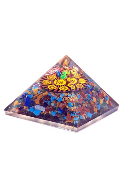 AW Gifts Orgonite Pyramid - Chakra - 70 mm
