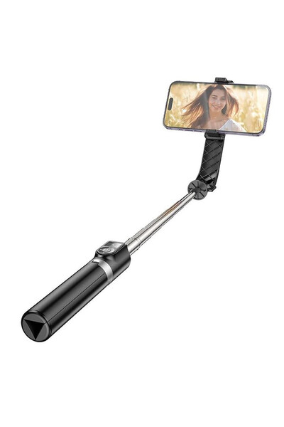 Hoco Selfie Stick K20 trepied Bluetooth cu telecomanda, Negru