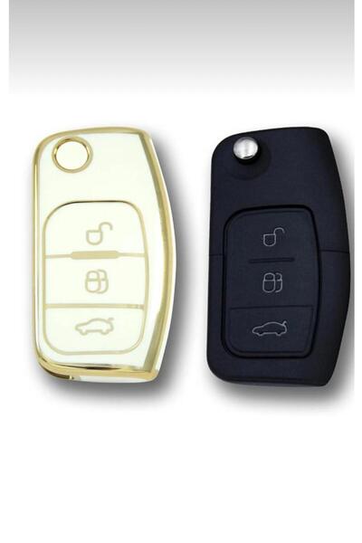 ÖZEN KEYS Luxury Ford Focus, Fiesta, Mondeo, C-Max, Courier Car Key Case Whit...