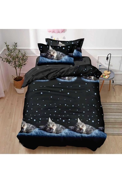 CHIRASO Finet Bedding Set, 1 Person, 4 Pieces, Stretchy Sheet 140x200, Duvet ...