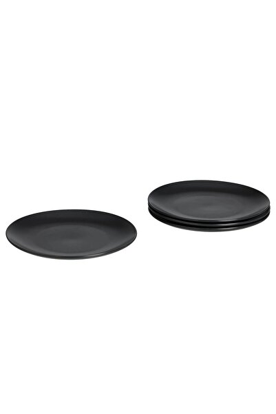 IKEA QUİCK 4 Adet Servis Tabağı Çap 26 Cm 4'lü Set Stoneware Yuvarlak Tabak M...