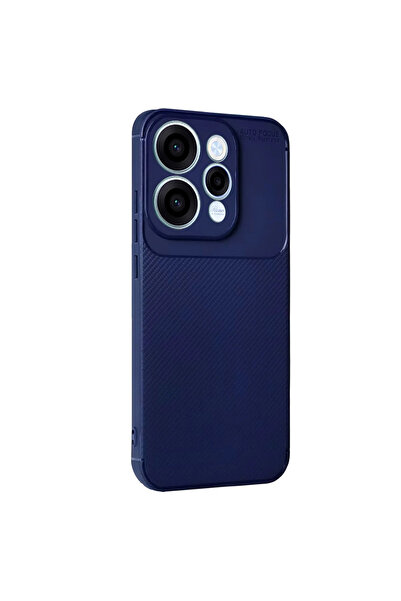 magicool Oppo Reno 15 Auto Focus Karbon Kapak - Lacivert