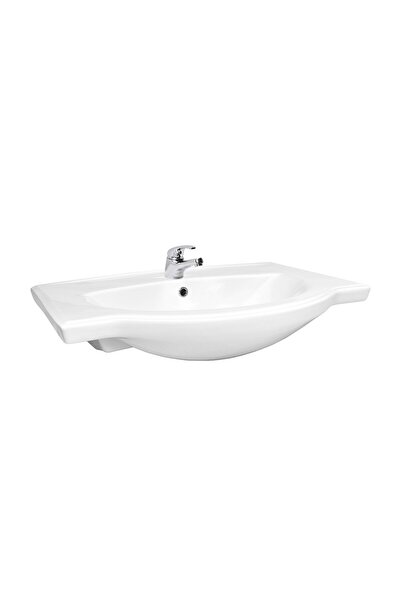 Cersanit Lavoar încorporat Emilia K108-001 70 cm, alb, cu preaplin, orificiu ...