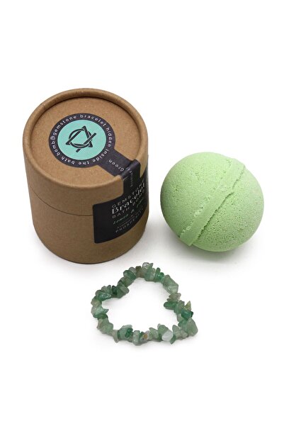 AW Gifts Set Bombă de baie și brățară cu Aventurin