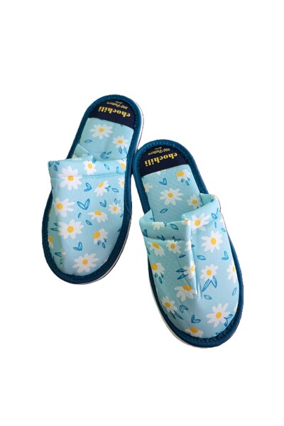 Kotonia Home slippers - size 38-40, Floral decoration