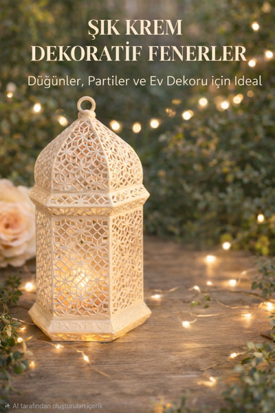 Nicomedia Şık Dekoratif Fener & Mumluk 3D Baskı