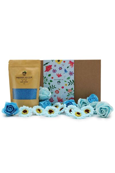 AW Gifts Set sare de baie și flori de săpun - Relaxare Totală