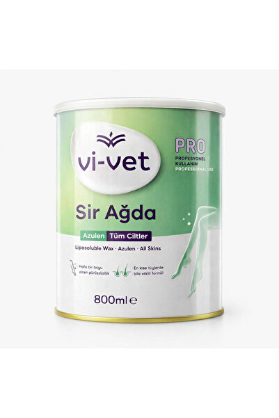 Vi-vet Azulen Sir Ağda 800 ml – Tüm Ciltler İçin Profesyonel Kullanım Kavanoz