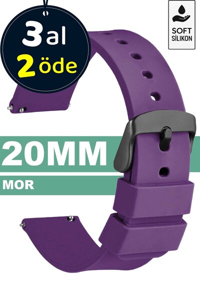 Trendburada Soft silicone watchband strap compatible with 20mm watches