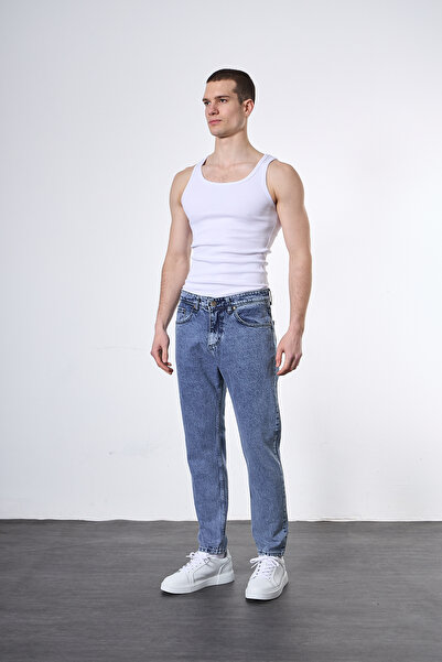 Mesfeno Men's Denim Boyfriend Pants