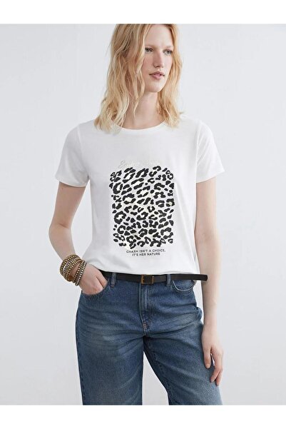 LC Waikiki Crew Neck Women's T-Shirt Pack of Leopard Printed (S6)