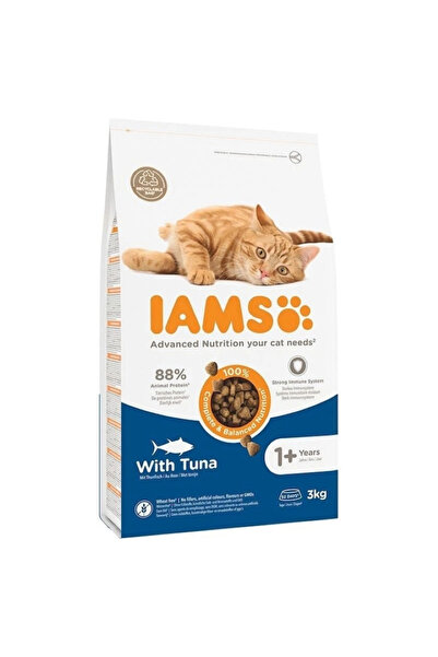Iams Hrana uscată pentru pisici adulte cu ton, fără grâu 3KG