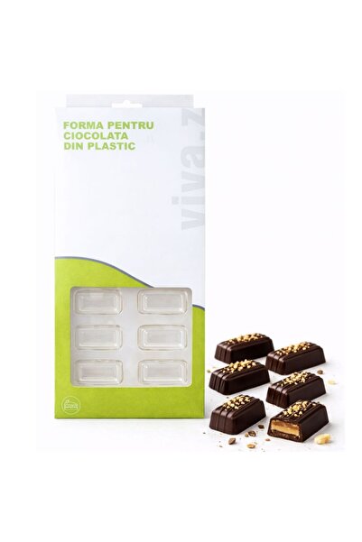 Top Ingrediente Chocolate Mold - Rectangular Praline - 21 Cavities - Plastic ...