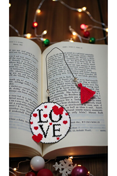 SEARD Miyuki Beads Handmade Love Bookmark 2