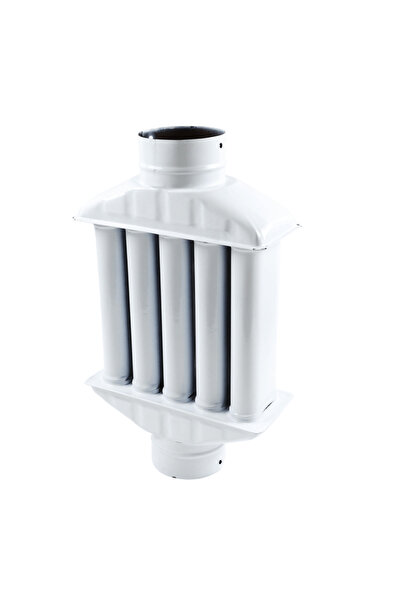 ROZA EMAIL Stove Economizer 120 mm White, 63 cm Length (50 cm Effective)