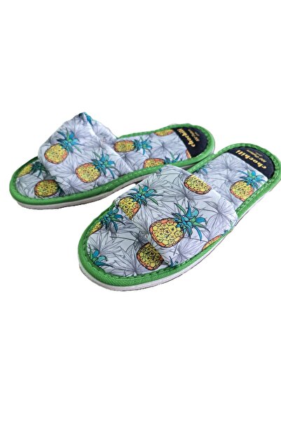 Kotonia Home House Slippers - Size 38-40, Pineapple Design