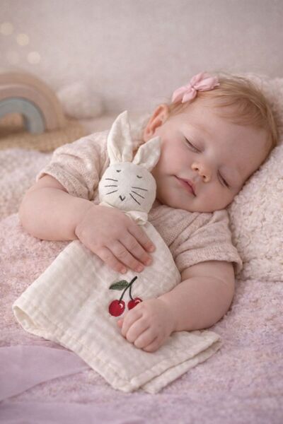 Tly Home Textiles %100 Pamuk Müslin Uyku Arkadaşı, Omuz Örtüsü ve Fular Önlük...