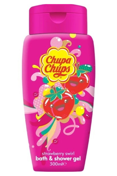 Chupa Chups جل الاستحمام والغسول 300 مل - بالفراولة